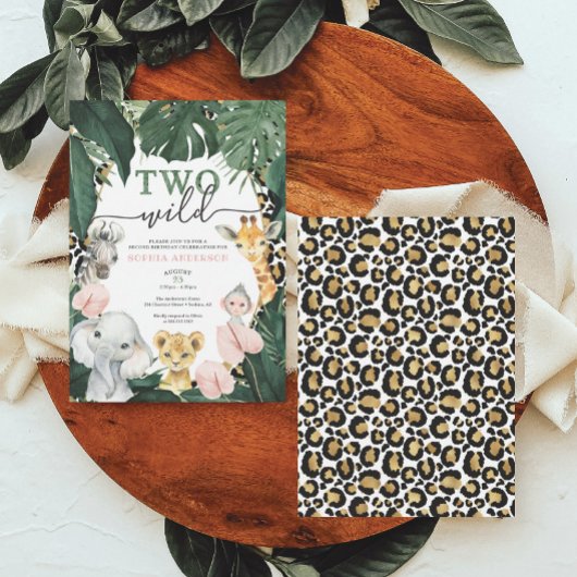 Twee wilde Safari-dieren op zaterdag Kaart