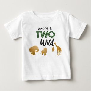 Twee wilde Safari Dieren Party Boy 2e Verjaardag