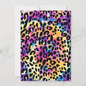 Twee wilde Safari-dieren regenboogschaap Birthday Kaart (Achterkant)