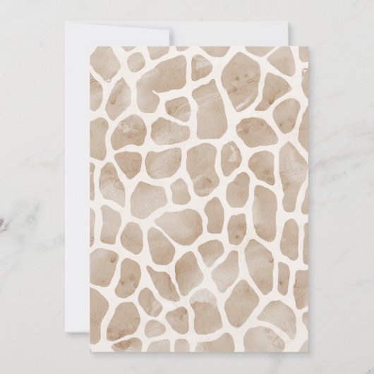 Twee wilde Safari Oerwouden 2e Verjaardag Kaart (Achterkant)