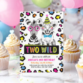 Twee wilde safaridieren 2e verjaardag luipaardprin kaart