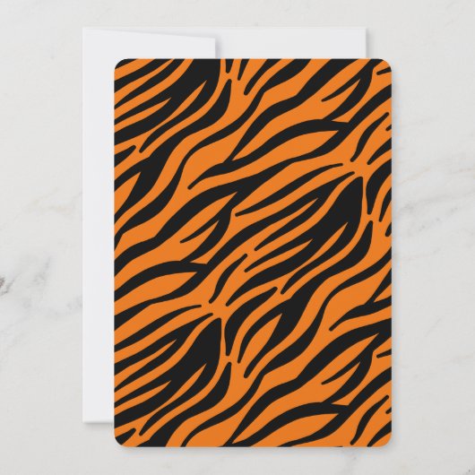 Twee wilde Schattigee tijger Kinder tweede verjaar Kaart (Achterkant)