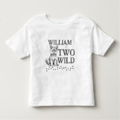Twee wilde Schattigee wolf cub woodlands verjaarda Kinder Shirts (Voorkant)