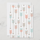 TWEE Wilde Tribal Pijlen Tweede Verjaardagsfeestje Kaart (Achterkant)