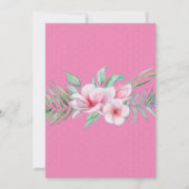 Twee wilde tropische olifantenroze dagen kaart (Achterkant)