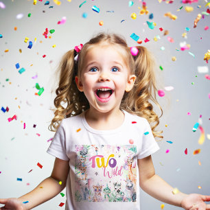 Twee wilde tropische safari dieren tweede verjaard