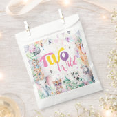 Twee wilde tropische safari dieren tweede verjaard bedankzakje (Geknipt)