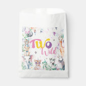 Twee wilde tropische safari dieren tweede verjaard bedankzakje (Voorkant)