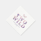 Twee Wilde Tweede Verjaardag Floral Party servette Servet (Hoek)