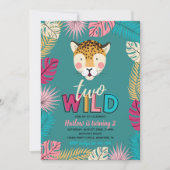 Twee Wilde Uitnodiging | Girl Two Wild Invitation (Voorkant)