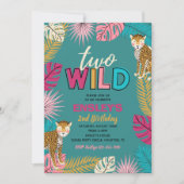 Twee Wilde Uitnodiging | Girl Two Wild Invitation (Voorkant)