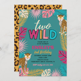 Twee Wilde Uitnodiging | Girl Two Wild Invitation