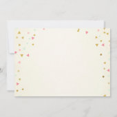 Twee Wilde Verjaardag Meisje Roze Goud 2e Boho Ver Kaart (Achterkant)