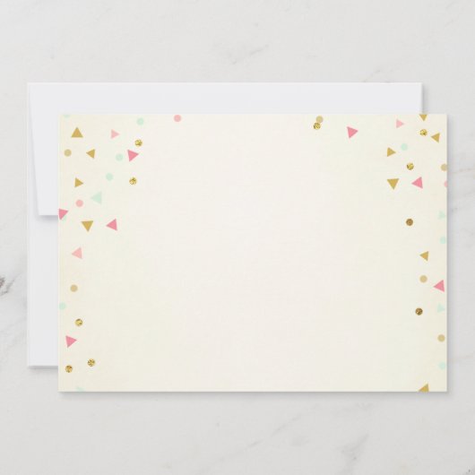 Twee Wilde Verjaardag Meisje Roze Goud 2e Boho Ver Kaart (Achterkant)