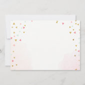 Twee Wilde Verjaardag Meisje Roze Goud 2e Boho Ver Kaart (Achterkant)