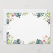 Twee Wilde Verjaardag Uitnodiging Safari Meisje Di (Achterkant)