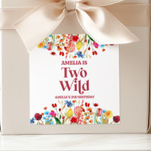 Twee Wilde Wildbloem Tweede 2e Verjaardagsfeestje
