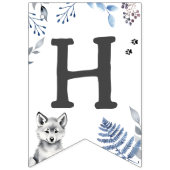 Twee Wilde wolf thema verjaardagsfeestdecor Vlaggetjes (Tweede vlag)