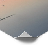 Twee windmolens met reflectie bij zonsondergang poster (Hoek)