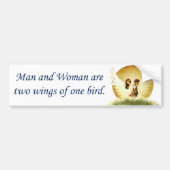 Twee Wingen Bumpersticker (Voorkant)