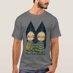 Twee Witchy Sisters gothic witch Halloween Shirt