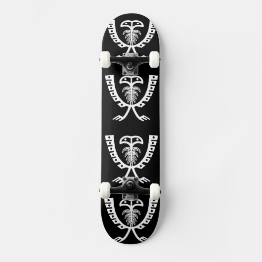 Twee witte adelaars persoonlijk skateboard (Voorkant)