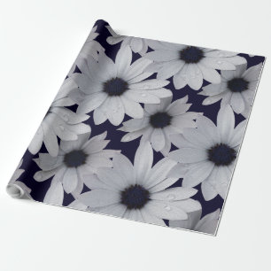 twee witte bloemen cadeaupapier