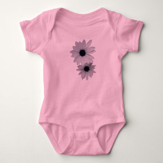 twee witte bloemen romper (Voorkant)