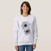 twee witte bloemen trui (Voorkant volledig)
