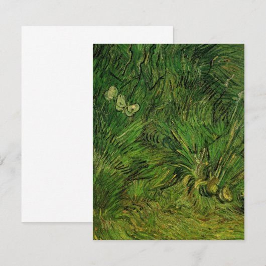 Twee witte Butterflies van Vincent van Gogh (Voorkant / Achterkant)