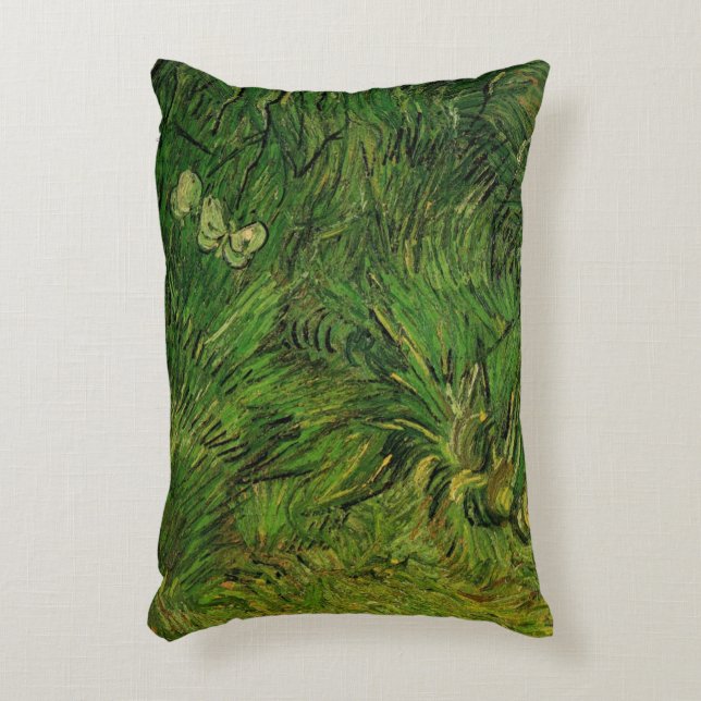 Twee witte Butterflies van Vincent van Gogh Accent Kussen (Voorkant(Verticaal))