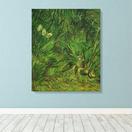 Twee witte Butterflies van Vincent van Gogh Canvas Afdruk