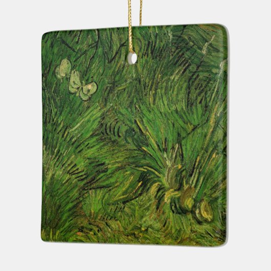 Twee witte Butterflies van Vincent van Gogh Keramisch Ornament (Links)