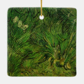 Twee witte Butterflies van Vincent van Gogh Keramisch Ornament (Achterkant)