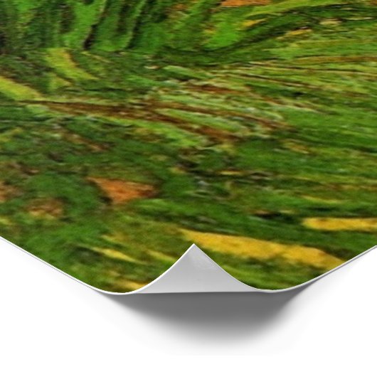 Twee witte Butterflies van Vincent van Gogh Poster (Hoek)