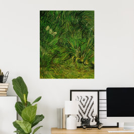 Twee witte Butterflies van Vincent van Gogh Poster