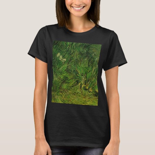 Twee witte Butterflies van Vincent van Gogh T-shirt (Voorkant)