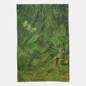 Twee witte Butterflies van Vincent van Gogh Theedoek (Verticaal)