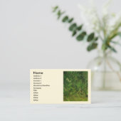 Twee witte Butterflies van Vincent van Gogh Visitekaartje (Staand voorkant)