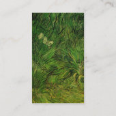 Twee witte Butterflies van Vincent van Gogh Visitekaartje (Achterkant)