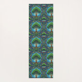 Twee witte panelen tonen een verticale en horizont yogamat (Achterkant)