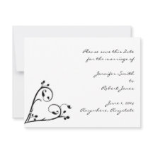 Twee Witte Peacocks en Heart Save the Date