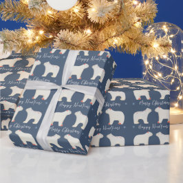 Twee witte polaire beren cadeaupapier