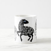 Twee witte schapen Eén zwarte schapenmuis Art Koffiemok (Center)