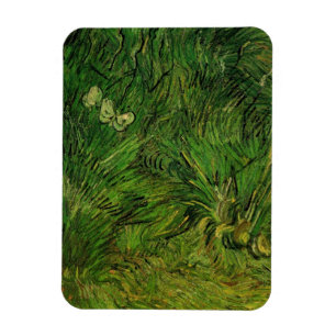 Twee witte vlinders door Vincent van Gogh Magneet