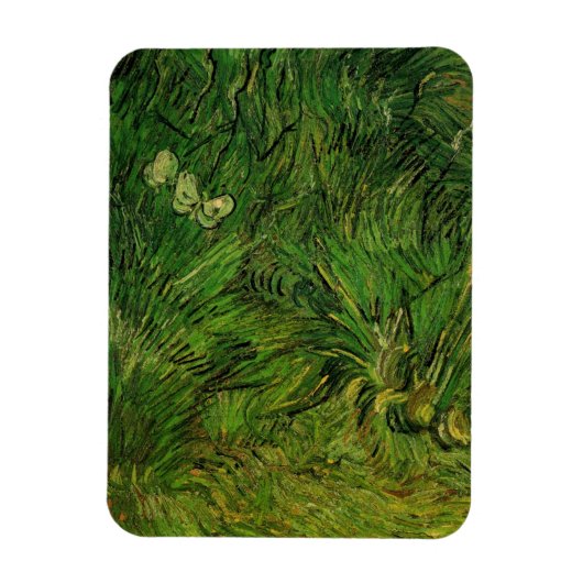 Twee witte vlinders door Vincent van Gogh Magneet (Verticaal)