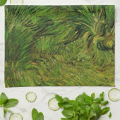 Twee witte vlinders door Vincent van Gogh Theedoek (Gevouwen)