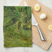 Twee witte vlinders door Vincent van Gogh Theedoek (Quarter Fold)