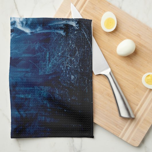 Twee witte wolven in het wild bos theedoek (Quarter Fold)