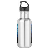 Twee witte wolven in het wild bos waterfles  (Achterkant)